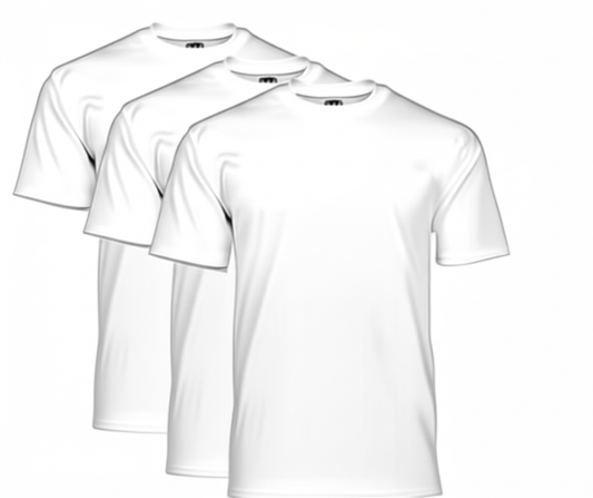White 3pc Comfort Short Sleeve Tee